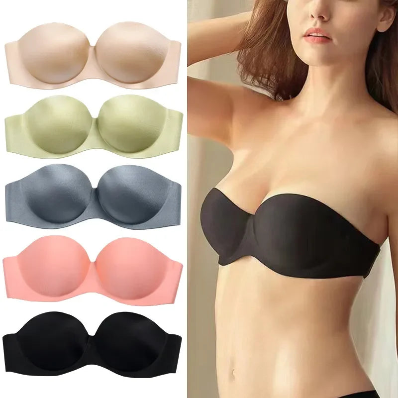 Sexy Push Up Strapless Seamless Bralette LUXLIFE BRANDS
