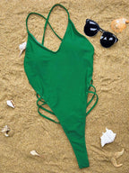 sexy backless bikinis one piece swimsuit bandage bikini thong swimsuit Swimwear Biquini conjunto de bikini tankini beachwear Luxlife Brands