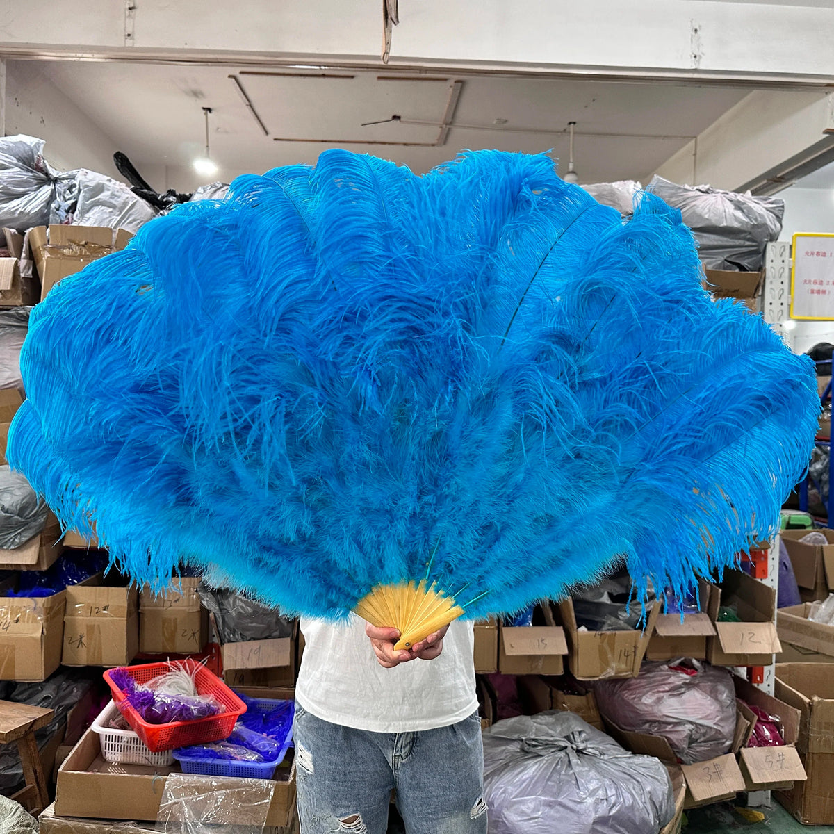 130CM Ostrich Feather Fans