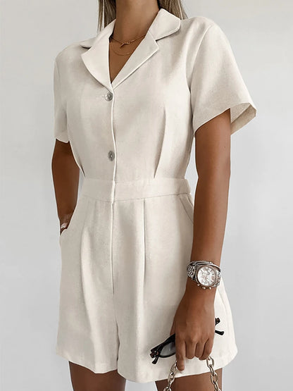 Office Linen Jumpsuit