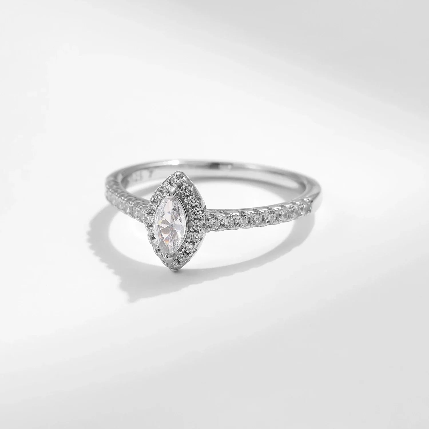 LUX Marquise Cut CZ Ring 925 Sterling Silver