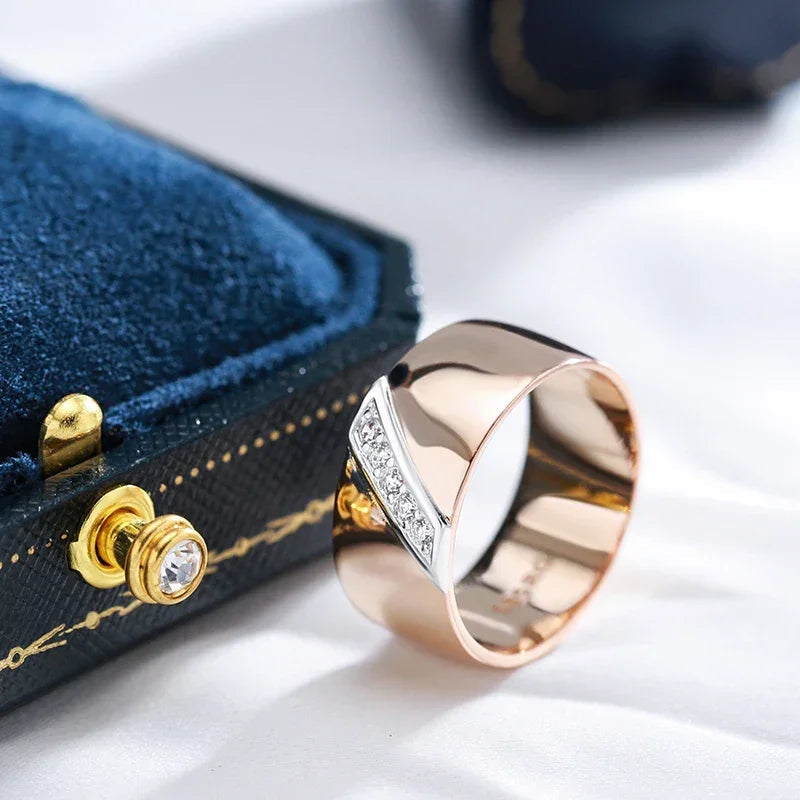 585 Rose Gold & Silver Ring Luxlife Brands