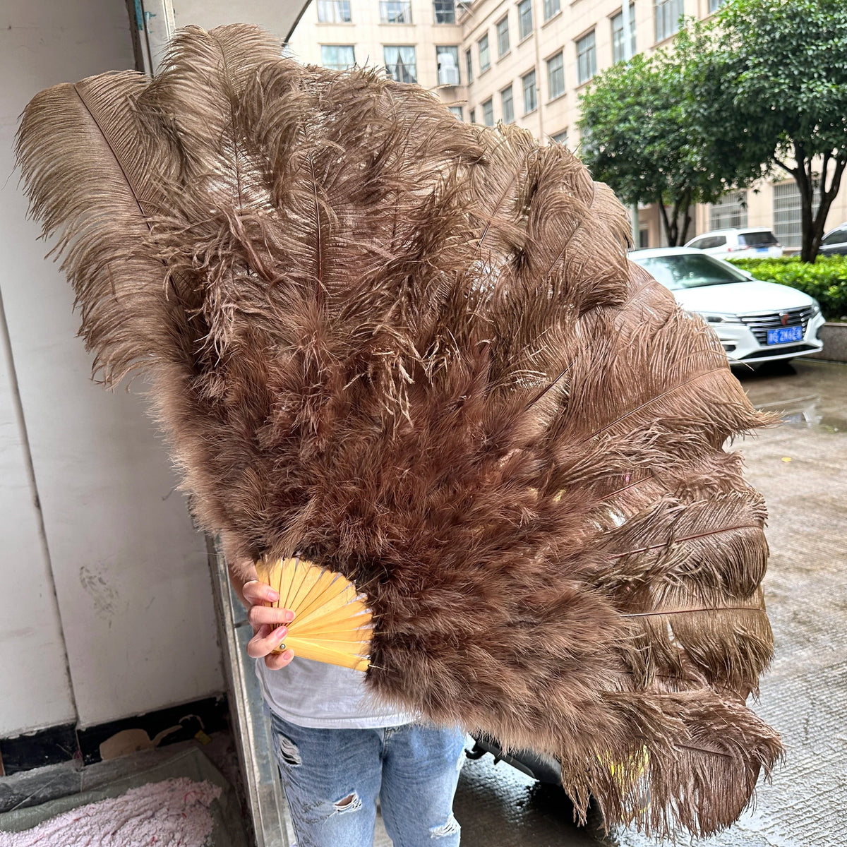 130CM Ostrich Feather Fans
