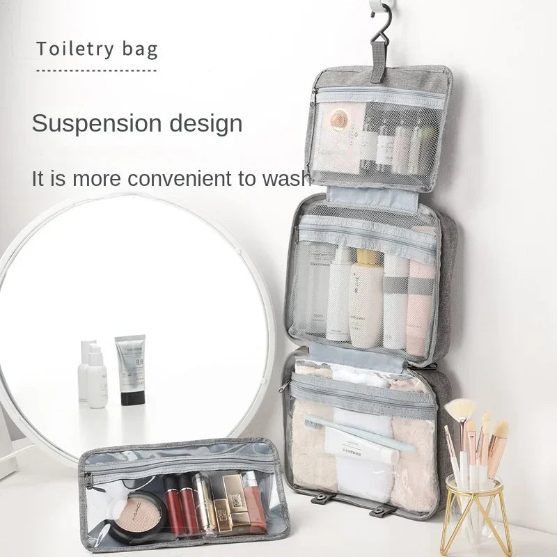 Travel Foldable Toilet Storage Bag Waterproof Hanging Makeup Bags Women Portable Cosmetic Storage Bag Travel Essential wash bag