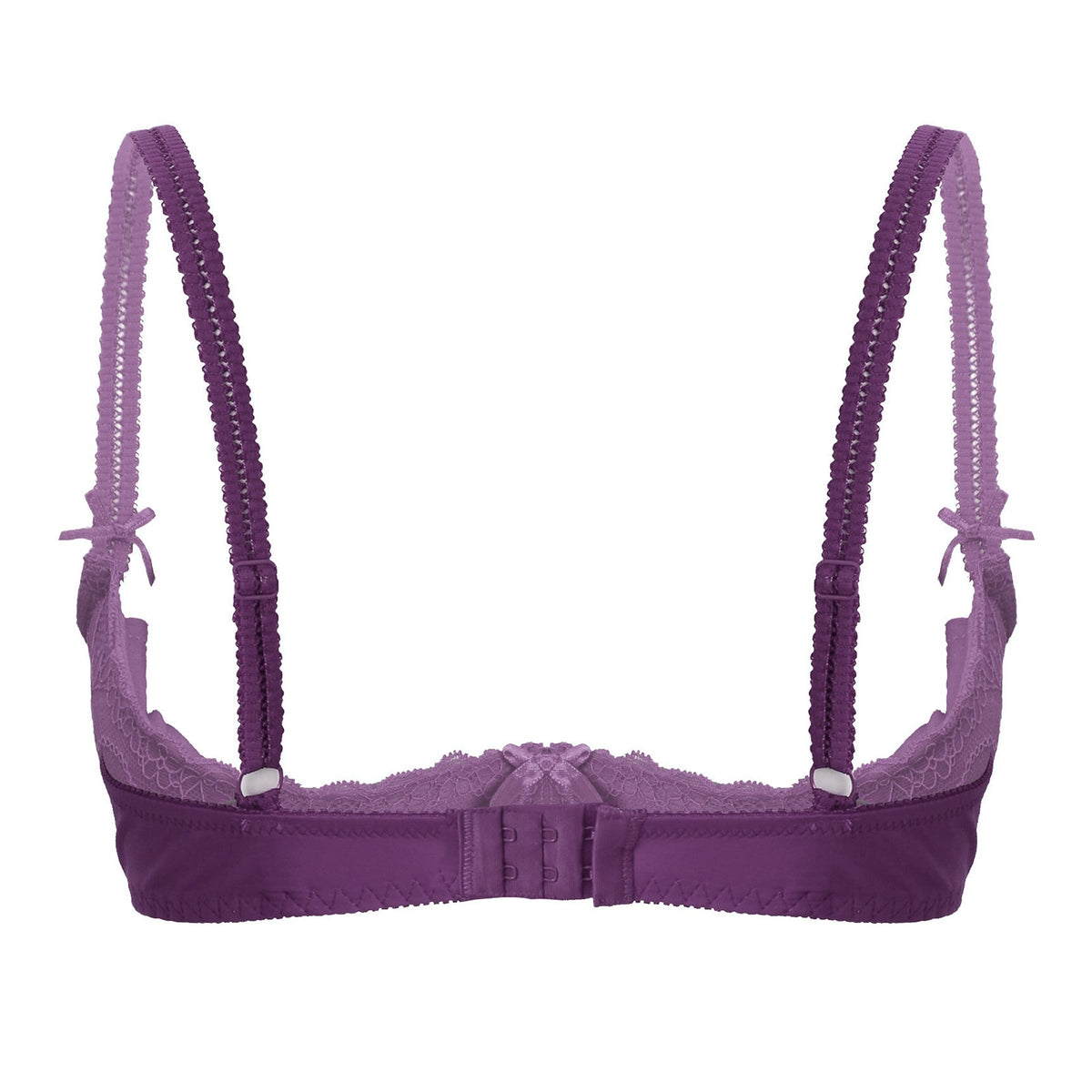 Lace Underwire Half-Cup Push-Up Bra