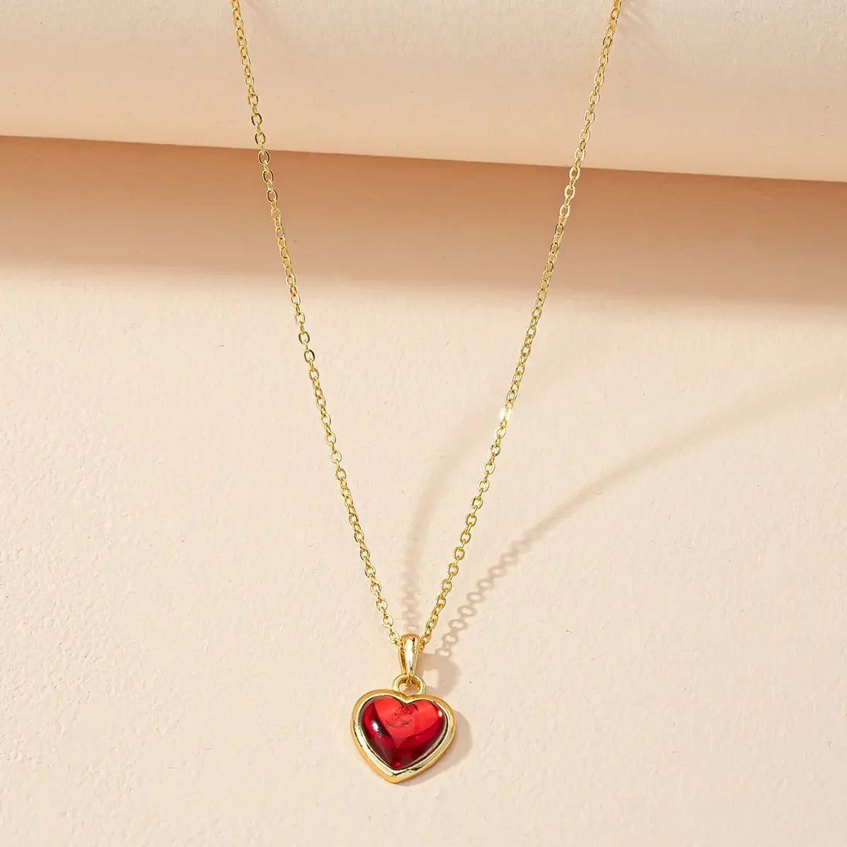 Carnelian Crystal Heart Necklace Raw Stone Healing Crystals Dainty Heart Gemstone Pendant Necklace Anniversary Birthday Gift - LUXLIFE BRANDS