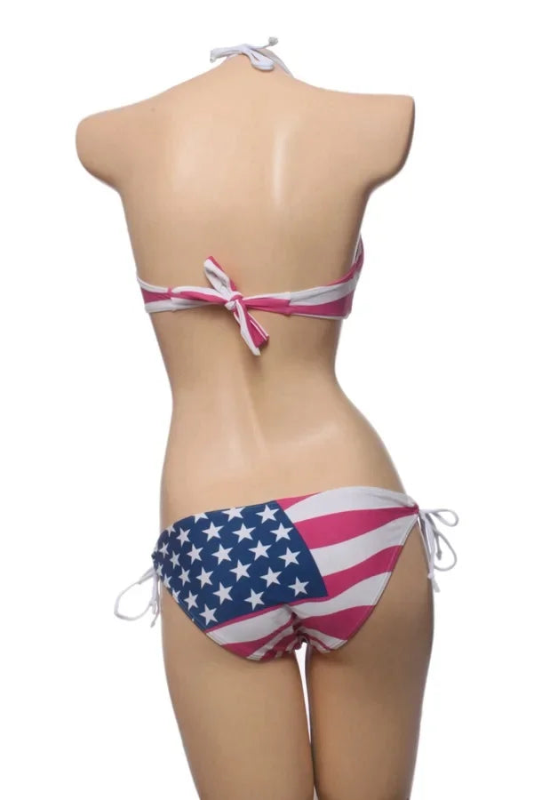 USA Love Low Rise Swimsuit LUXLIFE BRANDS