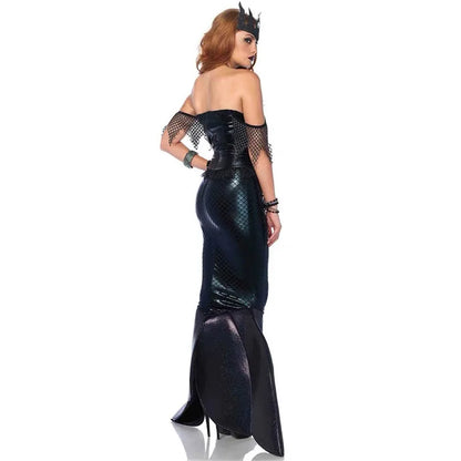 Halloween Mermaid Witch Costume Cosplay Stage Dress Evening Dress Adult Wrap Up Dress