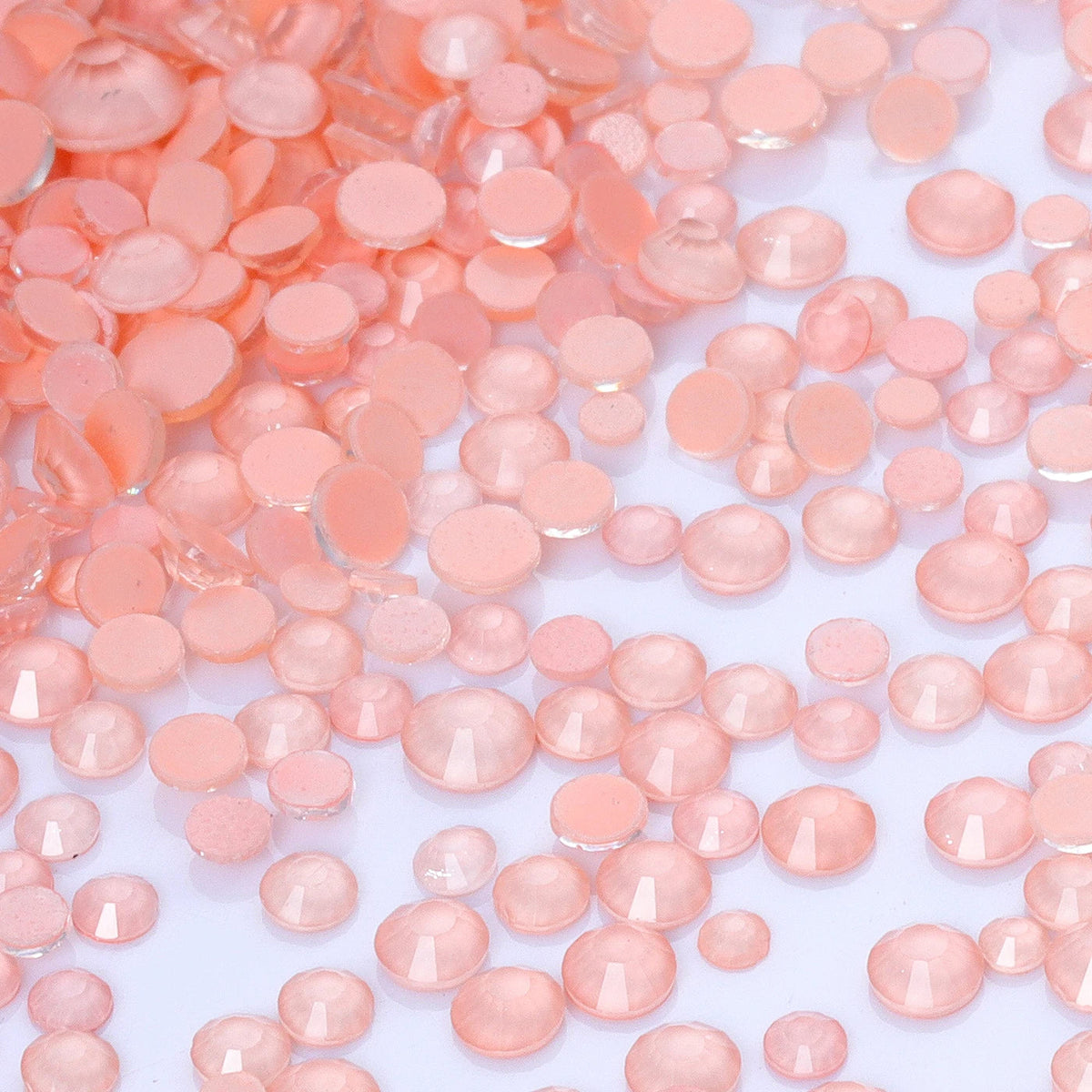 1440PC Mix Size SS6-SS20 Mocha Neon Glass FlatBack Non-Hotfix Rhinestones