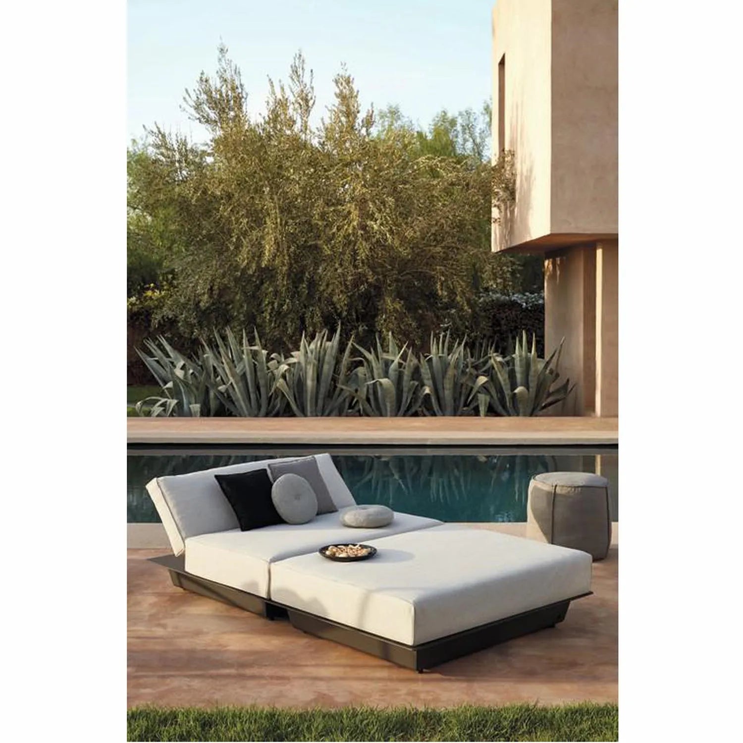 Couch Outdoor Furniture Set Lounge Garden Sofa Beach Hotel Poolside Patio Lounge Aluminium Sun Bed