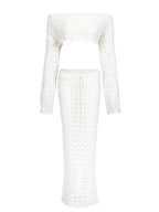 Monaco Long Sleeve Top & Skirt Set Luxlife Brands