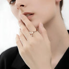 AAA CZ Cubic Zirconia Ring Stainless Steel Shinning Crystal Couple Ring Forever Love For Romantic Wedding Rings Luxlife Brands