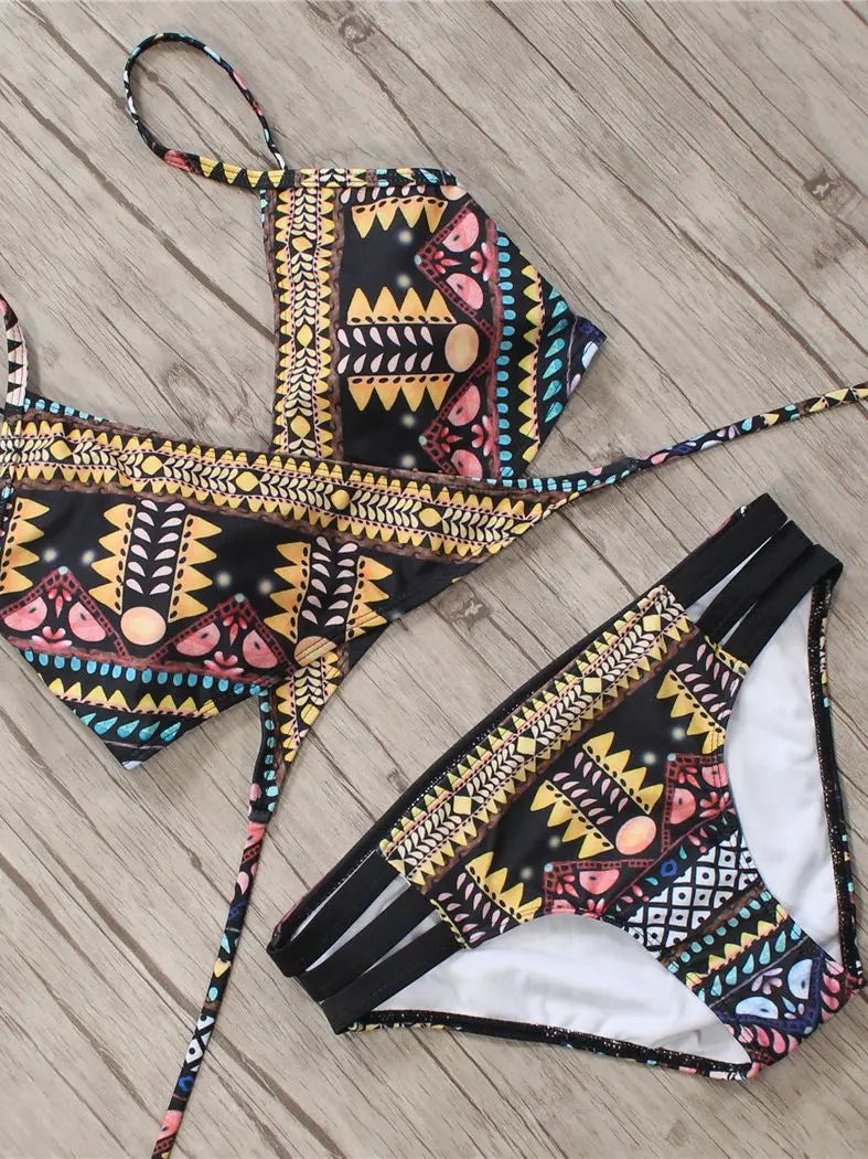 Aztec Brazilian Bikini LUXLIFE BRANDS