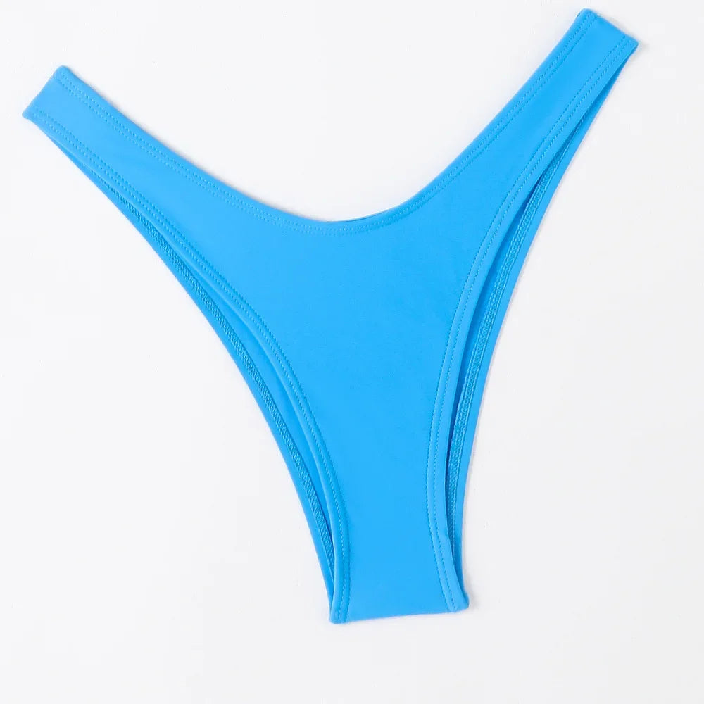 Hot Sale Of The Season New Pure Color Sexy Quick Dry Tight Bikini Swimwear for Holiday Hot Girl Cross-Border Bikini Set Women's Luxlife Brands