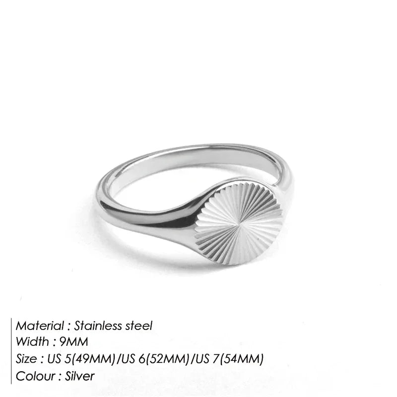 Fashion Ring 316L Stainless Steel Ring Anillo Ringen Mujer Women Rings Bague Couple Matching Jewlery Fashion Gifts Do not fade