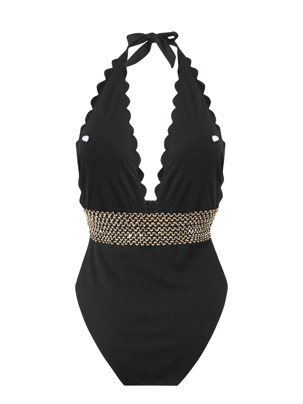 Women's Tummy Control Halter Swimsuit