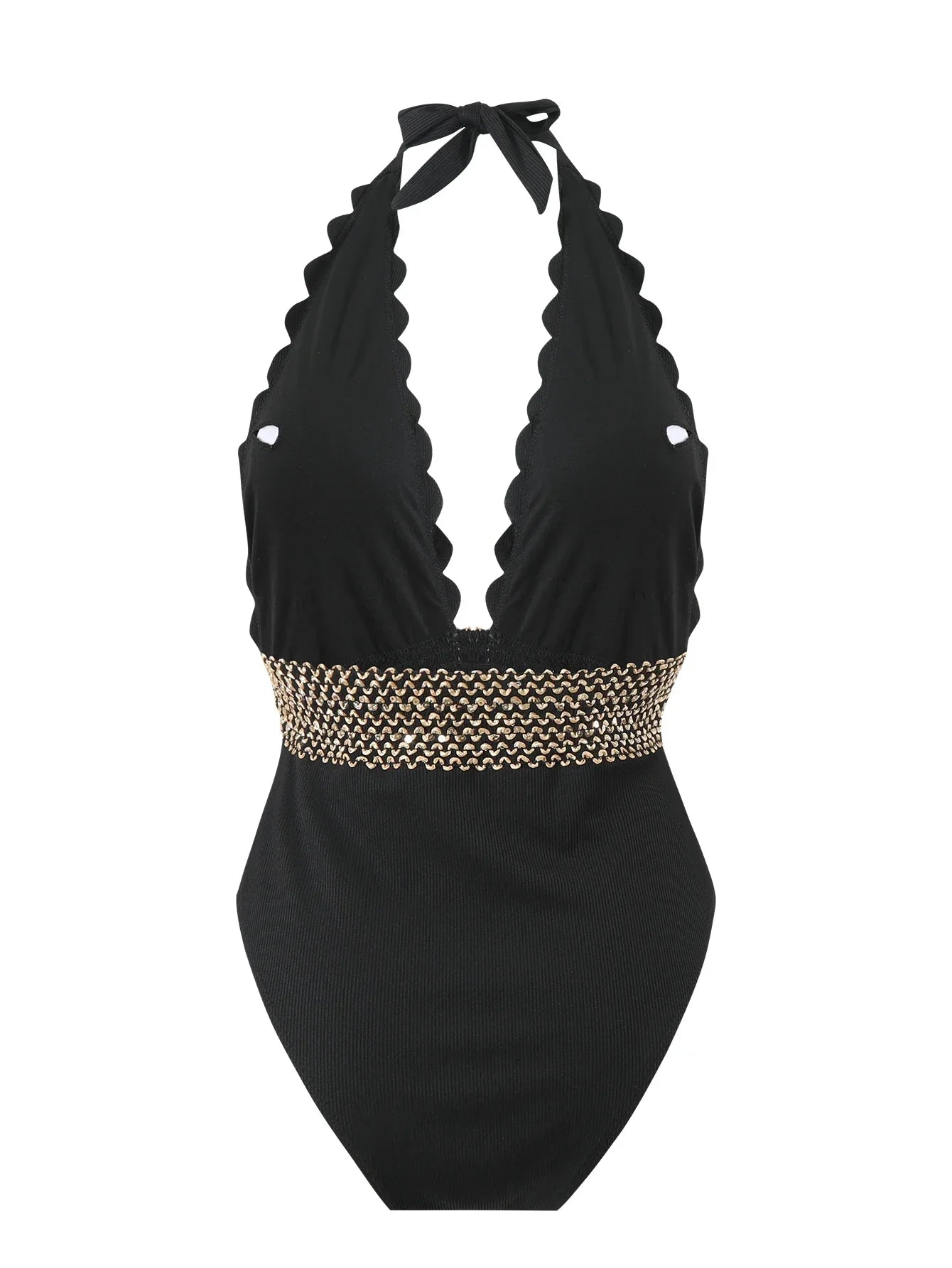 Women's Tummy Control Halter Swimsuit