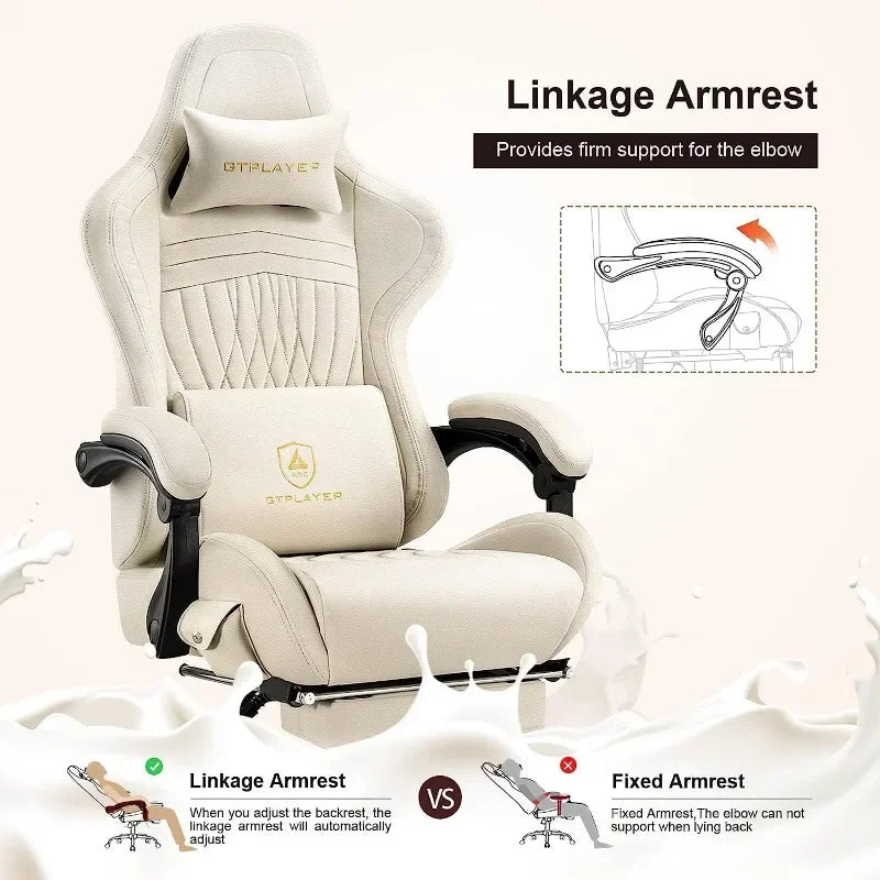 Gaming Chair In Ivory