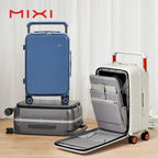 Wide Handle Suitcase Carry-On Luggage 20 Inch Aluminum Frame Luxlife Brands
