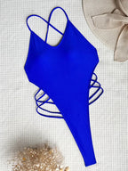 Sexy Criss Cross Backless Female Swimwear One Piece Swimsuit Women Extreme String Thong Monokini High Cut Bathing Suit Swim Lady Luxlife Brands