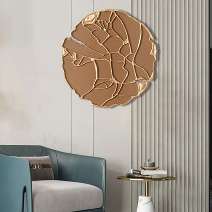 Gold Wall Hanging Mirror Round Nordic Makeup Modern Aesthetic Mirror Luxury Design Cool Japanese Miroir Mural Home Decoration