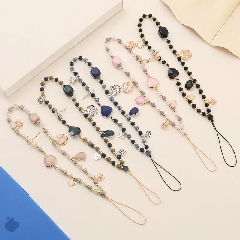 Love Crystal Beaded Phone Charm LUXLIFE BRANDS