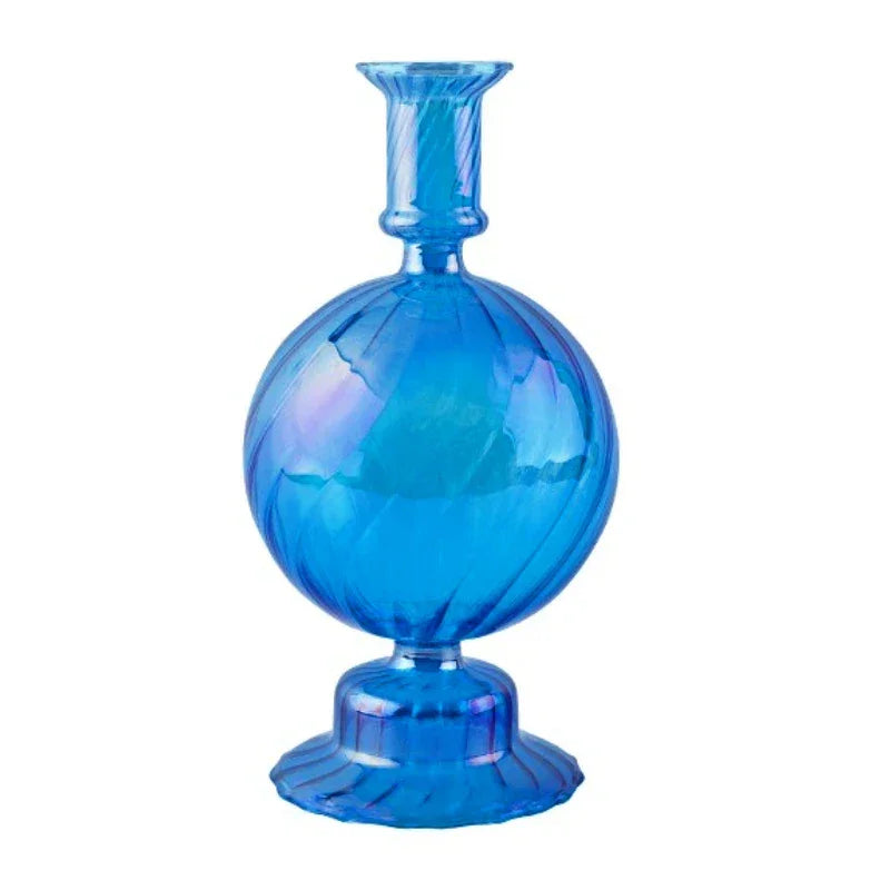 Floriddle Retro Candlesticks Taper Candle Holders Tall Candlesticks Decoration Party Glass Vase Home Decor Wedding Decoration