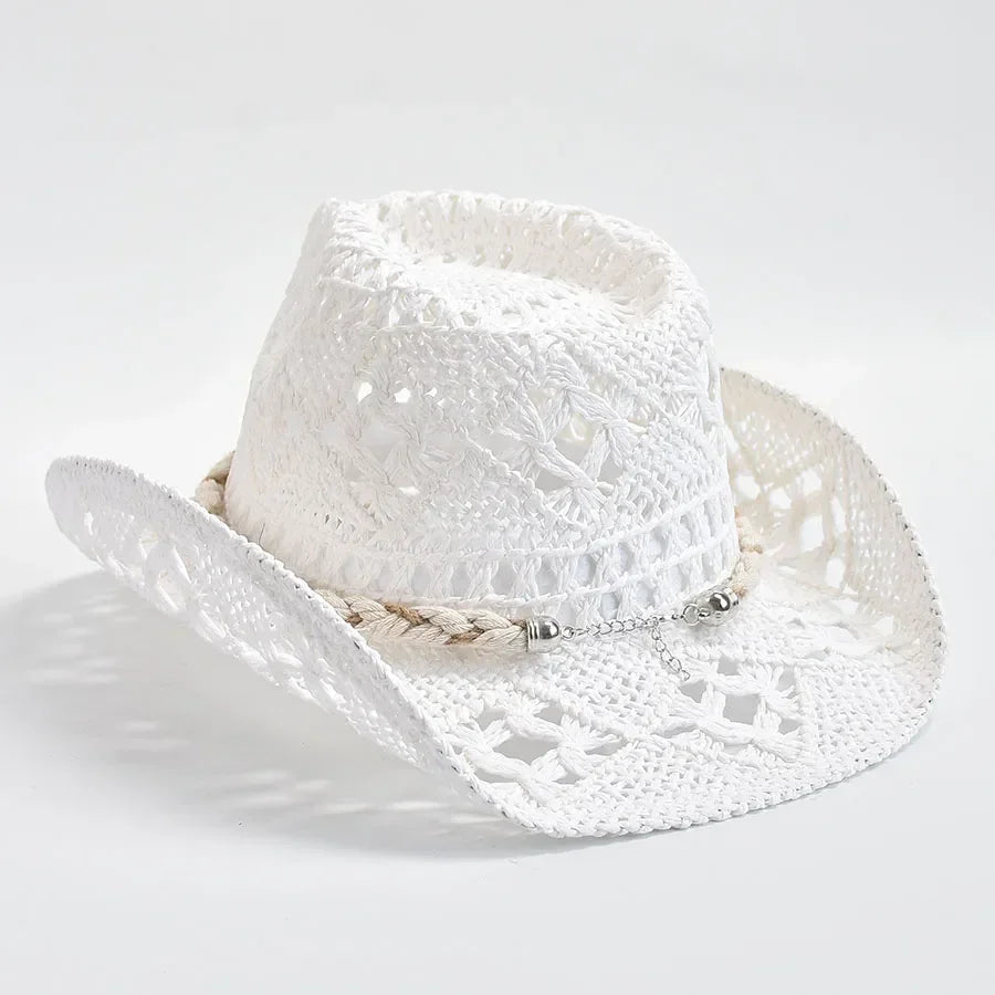 Summer Hand Woven Straw Hat for Women Shell Decoration Holiday Beach Sun Hat Chapeu Panama Feminino