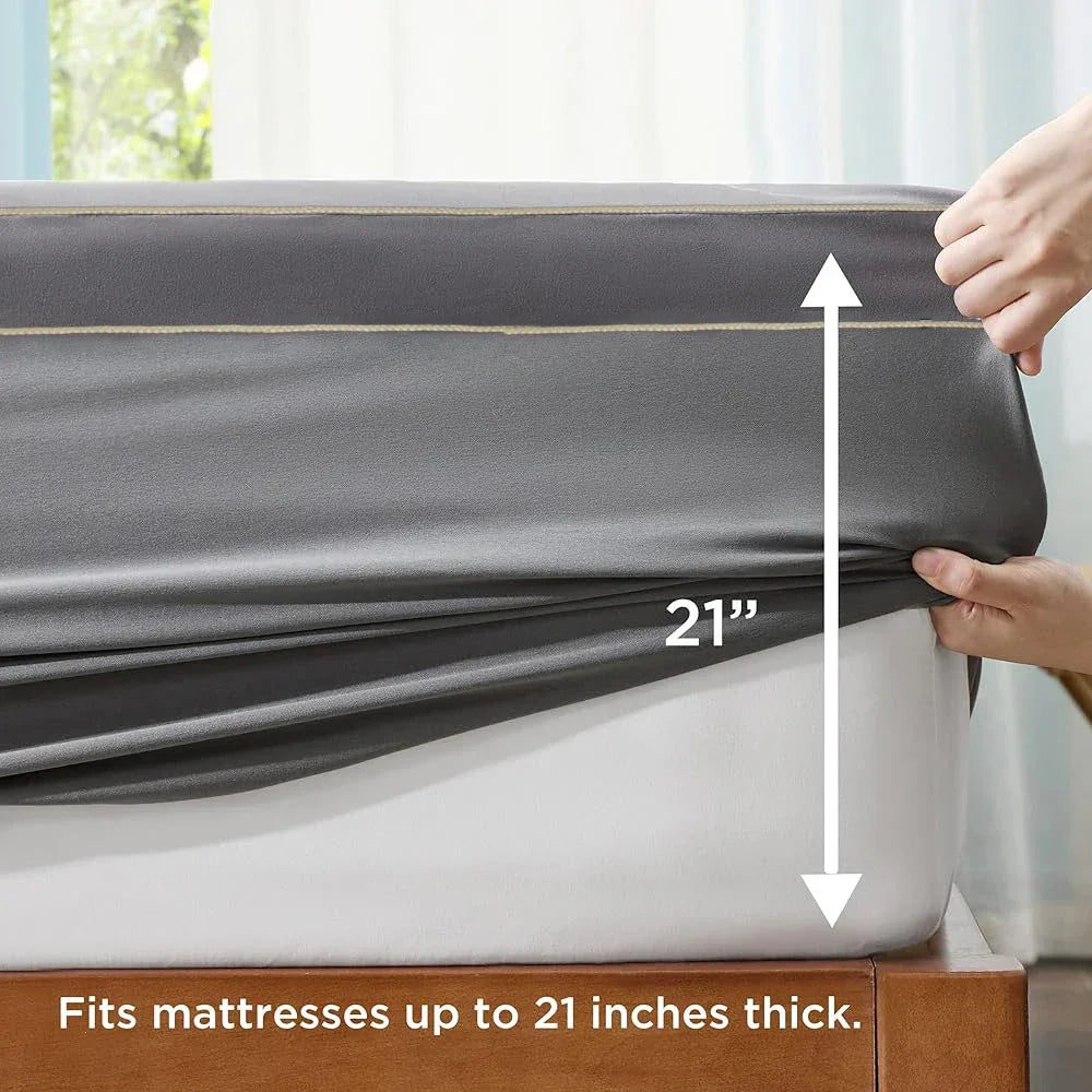 Mattress Topper for Back Pain, Extra Thick Mattress Cover Quilted Fitted Mattress Protector Plush Pillow Top Deep Elastic Pocket
