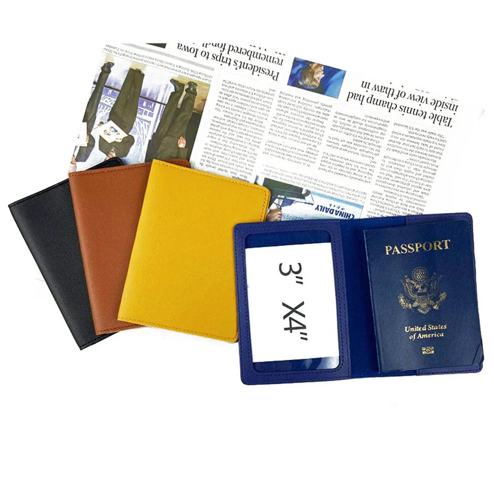 Custom Passport Holder Luggage Tag Set PU Leather