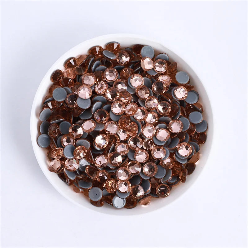 SS3-SS30 Yellow Series Non-Hotfix Glass Flat Back Rhinestones