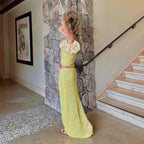 Women Sexy Knit See-through Shiny Top Half Long Skirt Set 2025 Summer Beachwear Swimsuit Cover Up 2 Piece Party Club Outfit K68 Luxlife Brands