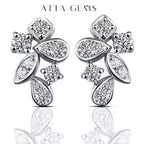 New Arrivals Moissanite Diamond 925 Sterling Silver Stud Earrings Passed Diamond Test Moissanite Fine Jewelry for Women Gift Luxlife Brands