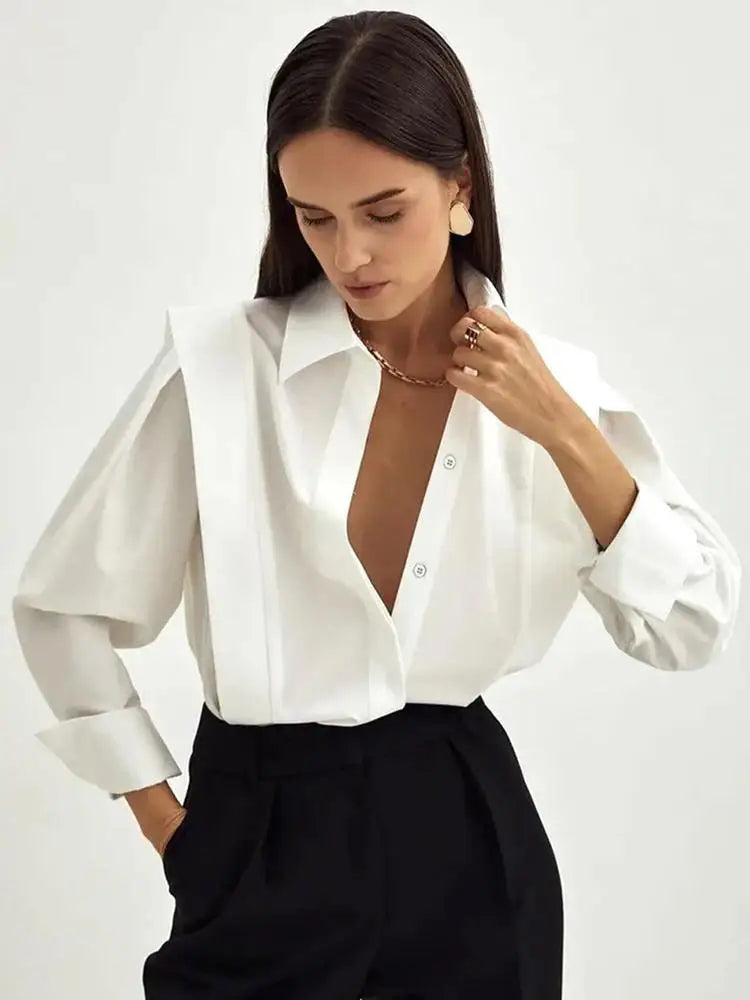 Autumn White Blouse