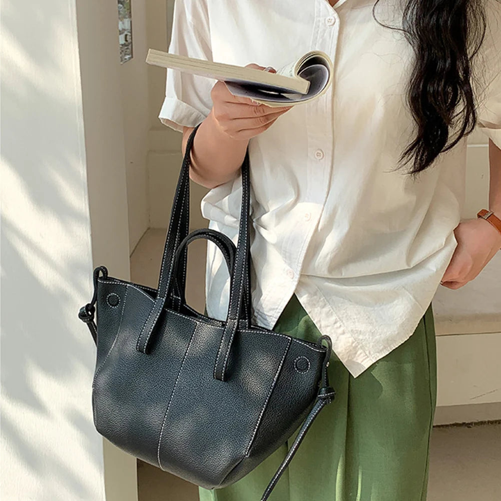 Vintage Women Shoulder Bag Large Capacity Tote Bag Luxury Brand Handbag Tote Bag Fashion Shopping Top Handle Hobo Shopper Bag