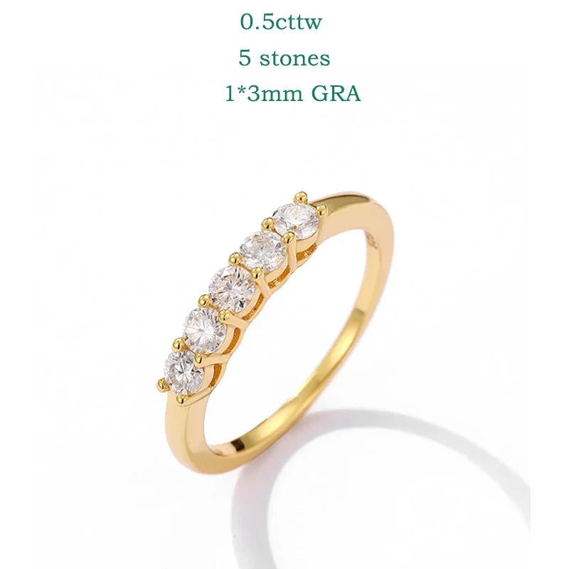 Love 0.7CT 3mm Moissanite Ring S925 Silver Luxlife Brands