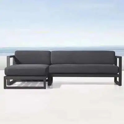 Aluminum Alloy Garden Sofas Waterproof Sunscreen Outdoor Furniture Home Courtyard Balcony Garden Sofa Coffee Table Combination L