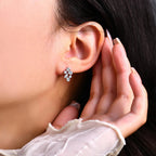 New Arrivals Moissanite Diamond 925 Sterling Silver Stud Earrings Passed Diamond Test Moissanite Fine Jewelry for Women Gift Luxlife Brands