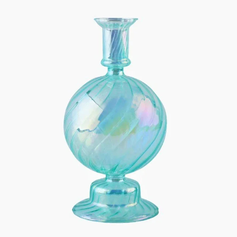 Floriddle Retro Candlesticks Taper Candle Holders Tall Candlesticks Decoration Party Glass Vase Home Decor Wedding Decoration Luxlife Brands
