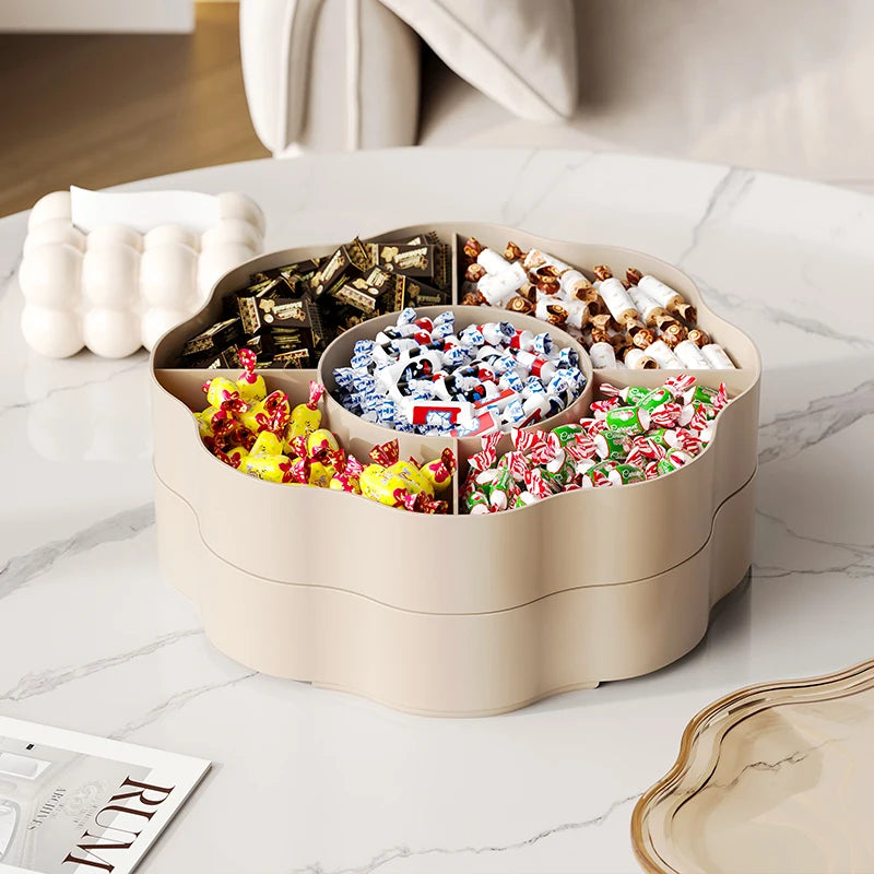 Home candy tray, dried fruit snacks, candy storage tray, living room coffee table dried fruit small item storage box PP material