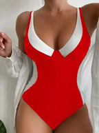 Martha High Waist Color Block Monokini