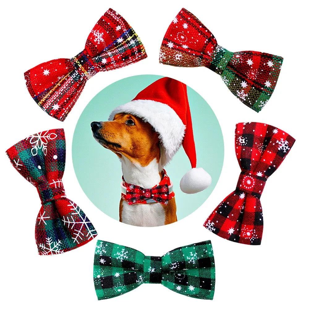 Xmas Puppy Bows LUXLIFE BRANDS