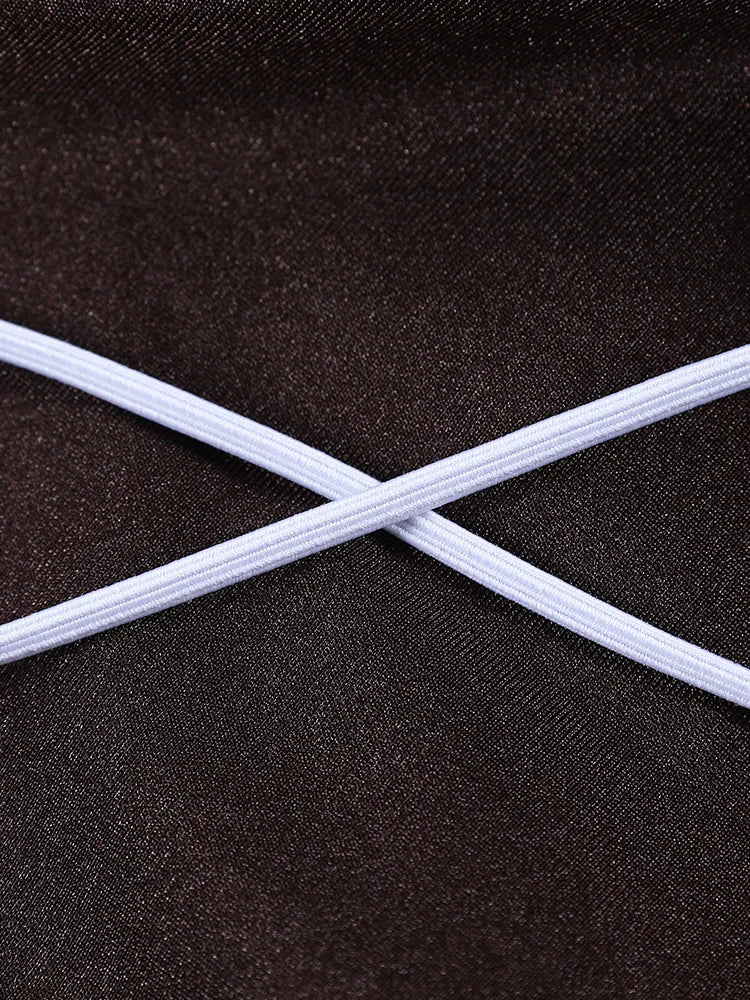 Miyouj Solid Color Swimwear Women's Swimsuit Bandage One Piece Suit High Waist Beachwear High Cut Bathsuit Hollow Out Swimsuits