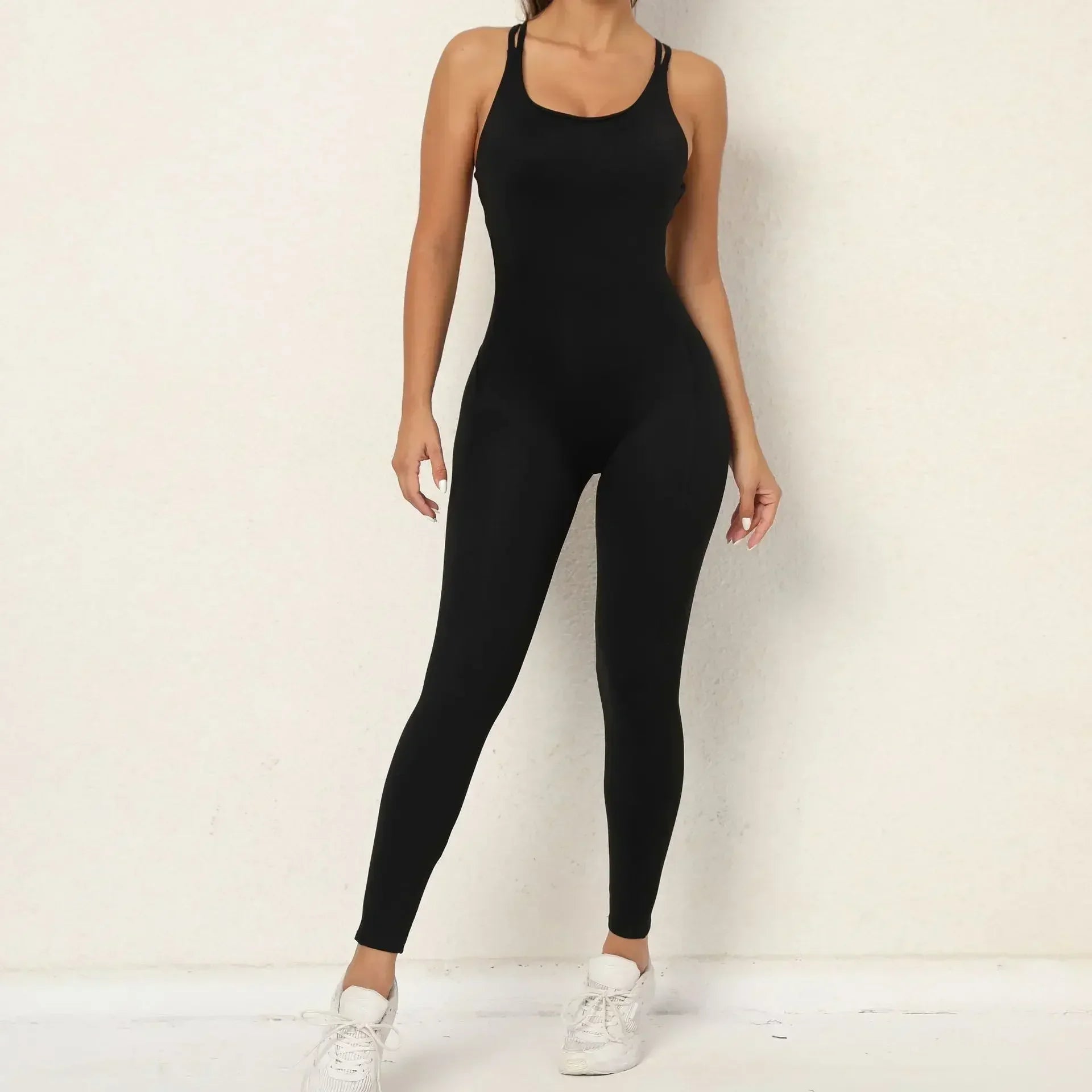 Britany Backless Bodycon Scrunch Jumpsuit