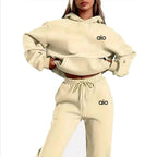 Women Monochrome Hoodie & Joggers Set Luxlife Brands