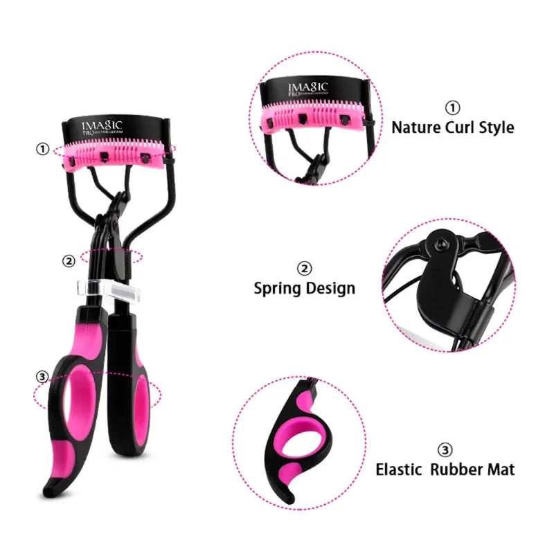 Professional Eyelashes Curling Tweezers Clips Eyelash Curler for Women Long Lasting Eyes Fits All Eye Shapes Make Up Accessories LUXLIFE BRANDS