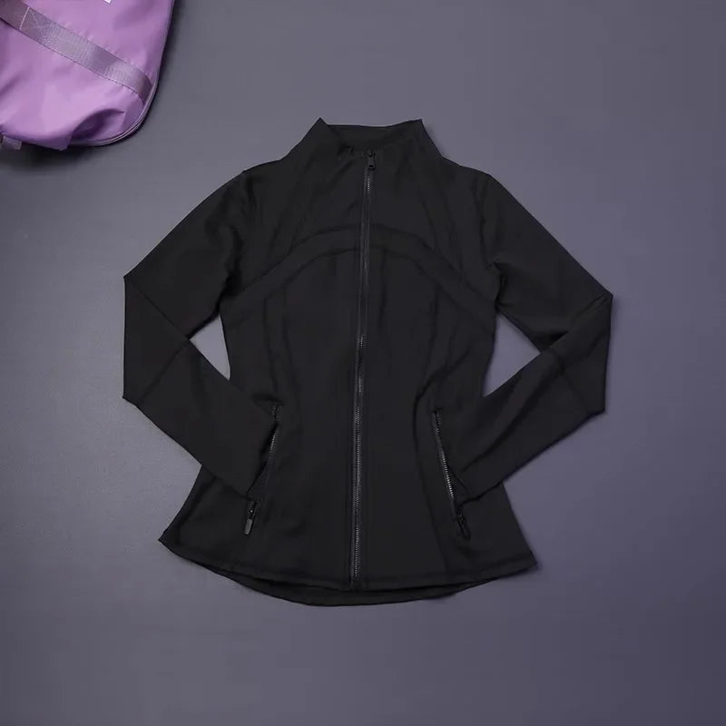 Women's Slim Fit Yoga Zip Top Luxlife Brands