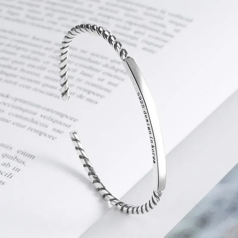 Silver Color Feather Cuff Bracelet for Men Women Vintage Adjustable Bracelet Bangle Fashion Jewelry - LUXLIFE BRANDS
