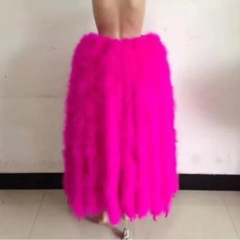 Long Feather Bustle Skirt Costume Accessory