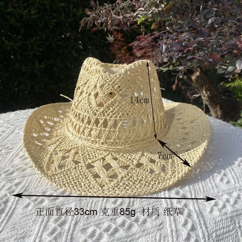Handmade Vintage Curled Wide Brim Sun Hat